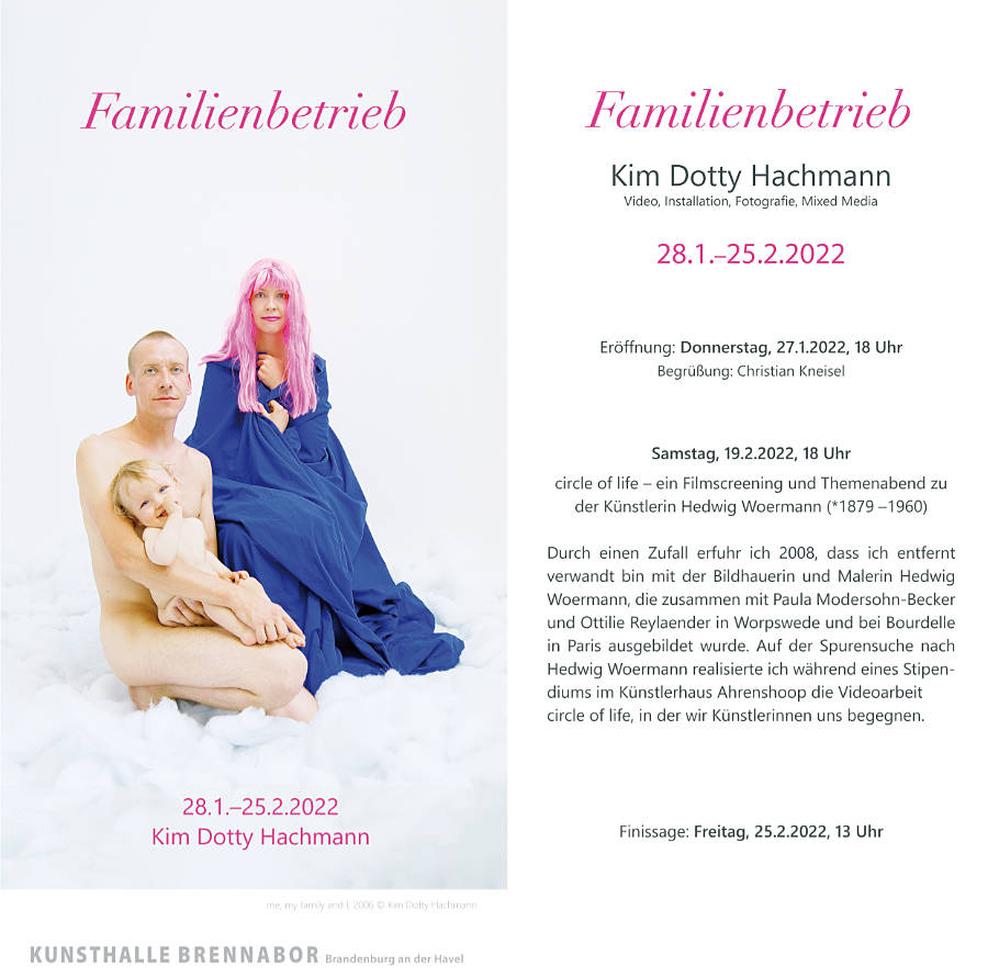 Kim Dotty Hachmann - Familienbetrieb - und im Kabinett das Fotoprojekt - Perspektiven einer Ausstellung -