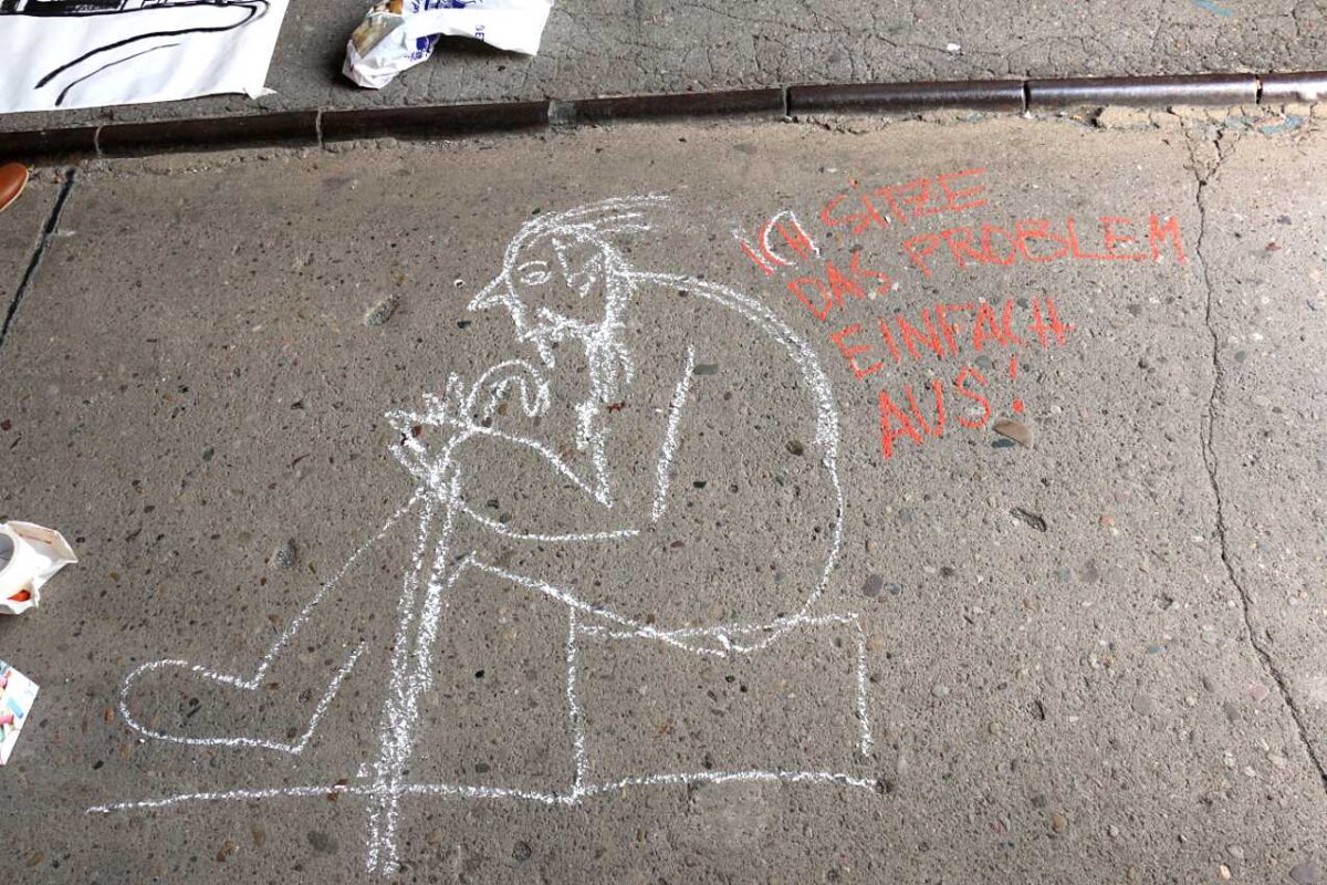 Aktion zum Erhalt der Kunsthalle Brennabor am 3. Juli 2015